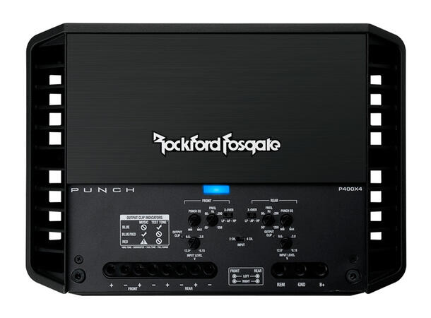 Rockford Fosgate Bilforsterker 4 x100W Punch 4-kanaler, 2 Ohm stabil